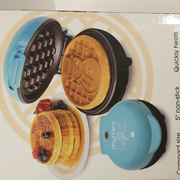 My Mini Snowman Waffle Maker 5" Non-Stick - Picture 10 of 13